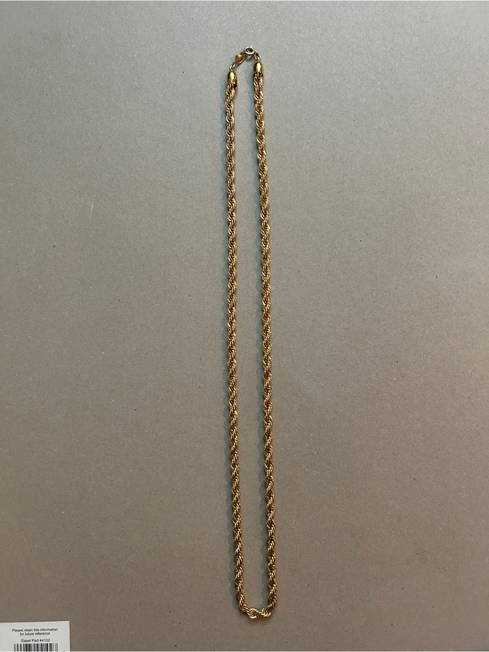 Napier Gold Rope Chain Necklace